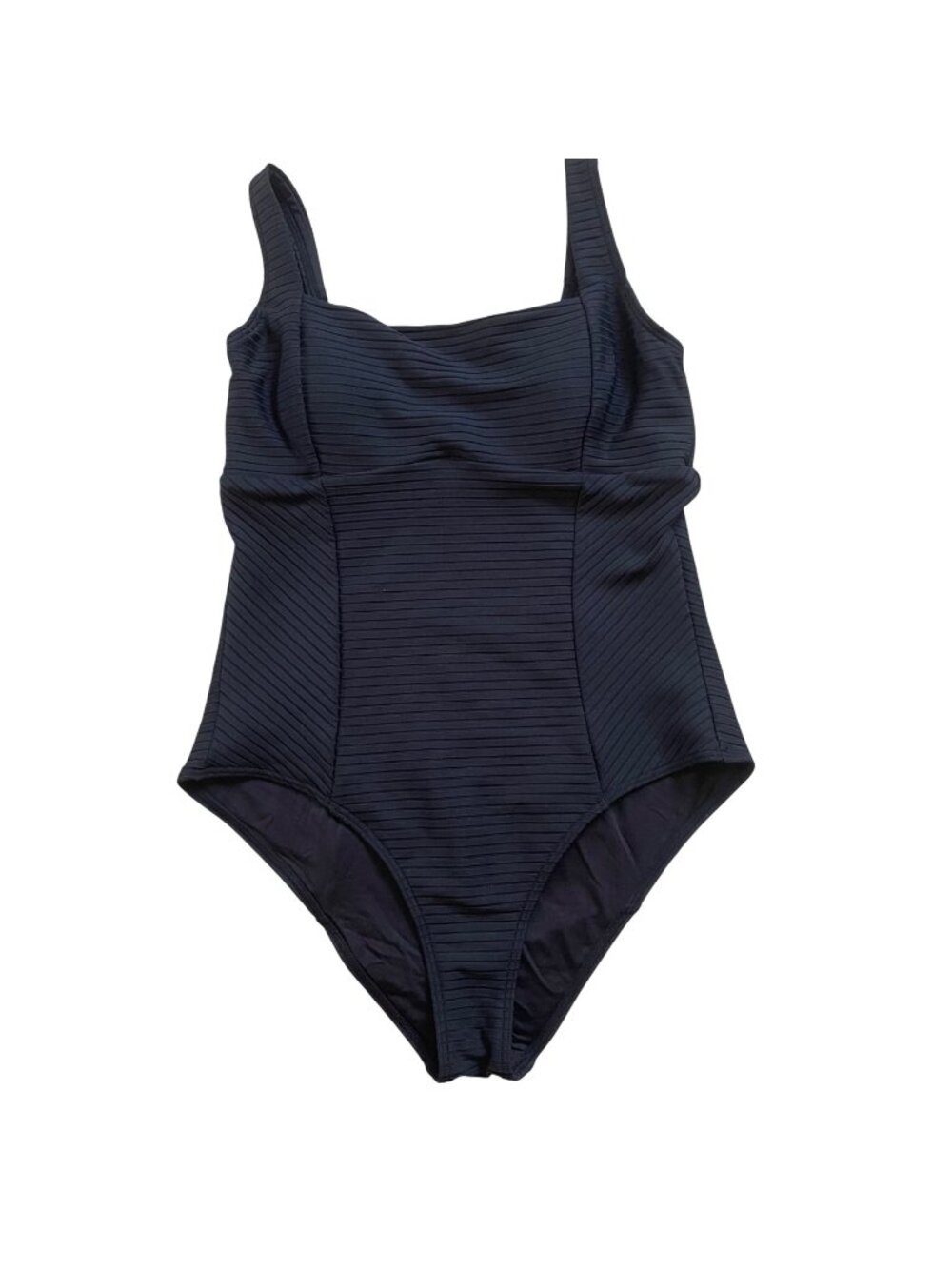 Ripcurl Premium Surf Black Ribbed One-Piece Swimsuit Large Padded Cups